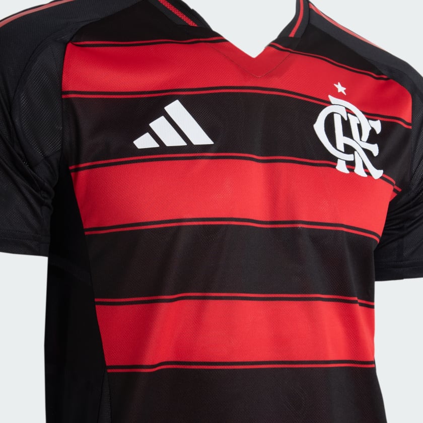 Camisa Adidas Flamengo 2025/26 I Authentic - detalhe da manga