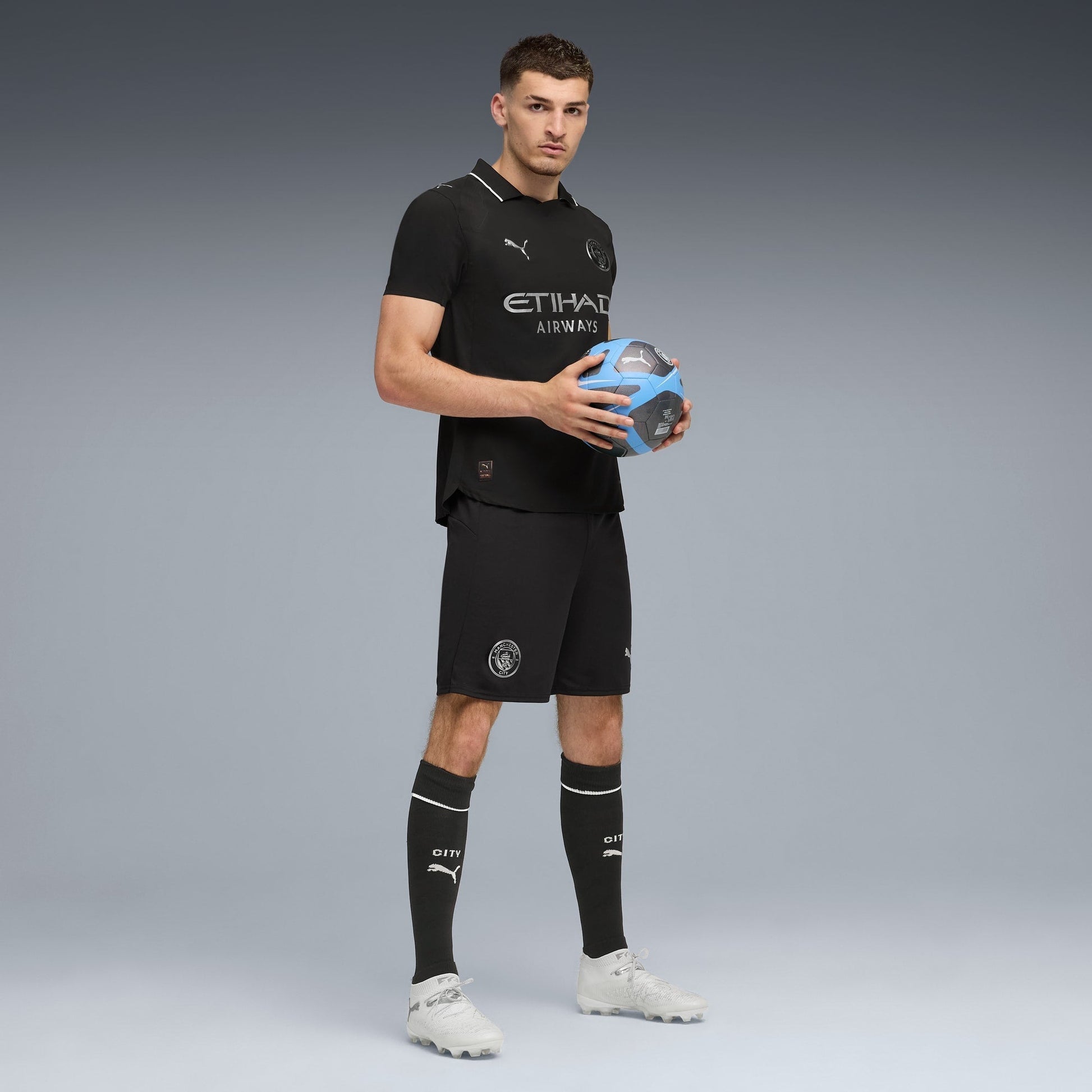 Camisa Manchester City 2025/26 II - detalhe da manga