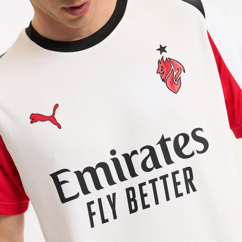 Camisa Milan 2025/26 II - detalhe da gola