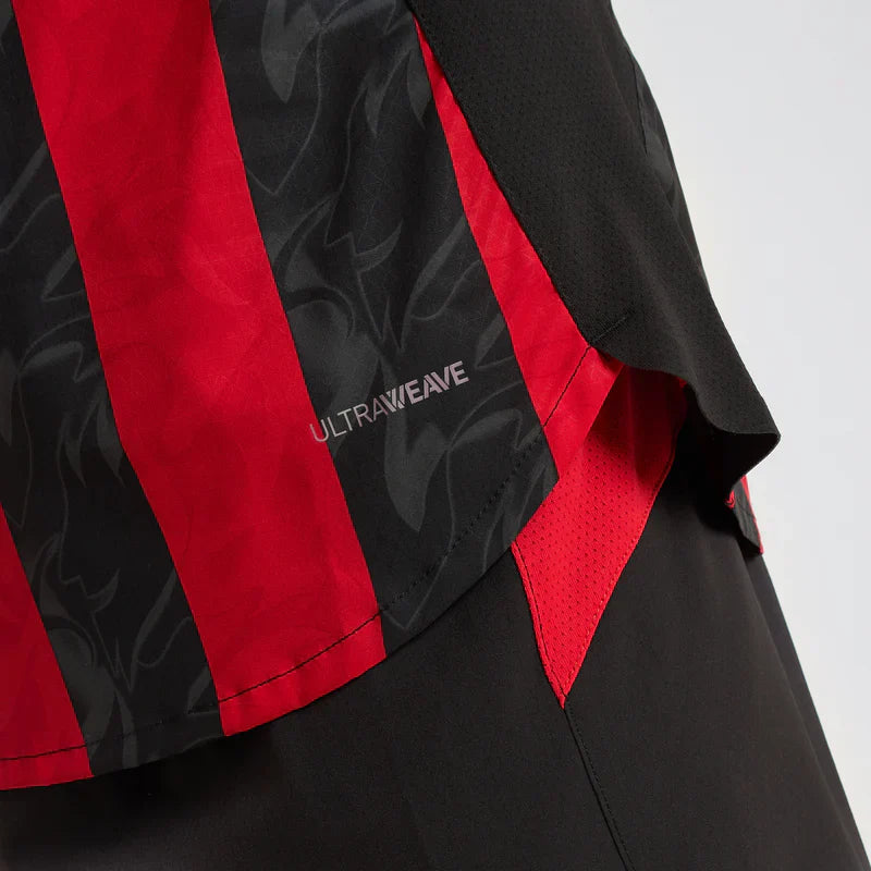 Camisa Milan 2025/26 I - detalhe da manga