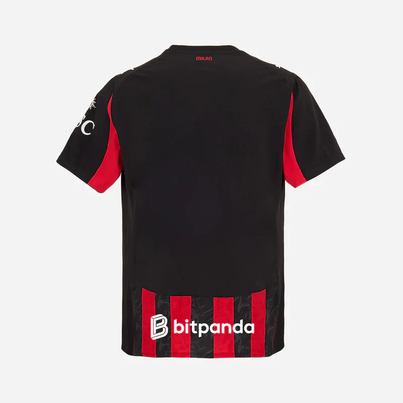 Camisa Milan 2025/26 I - detalhe da gola