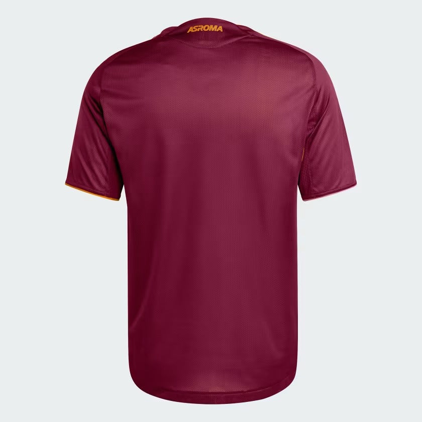 Camisa Roma 2025/26 I - detalhe da gola