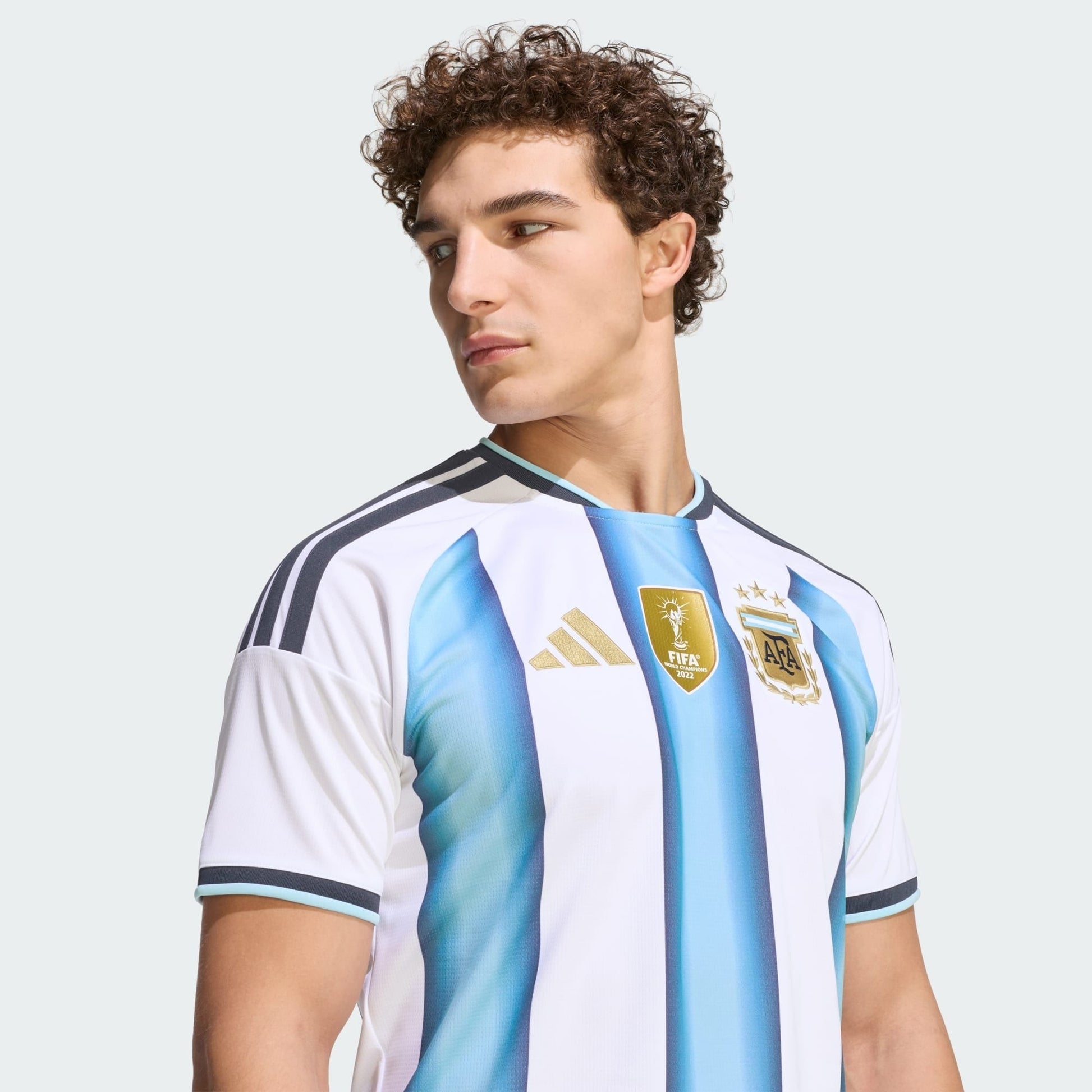 Camisa Argentina 2026/27 I - detalhe da gola