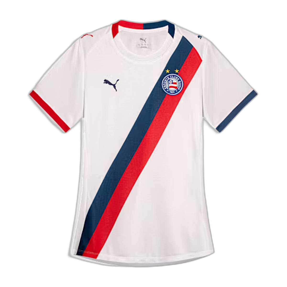 Camisa Bahia Home 26/27 Feminina - Branca e Azul