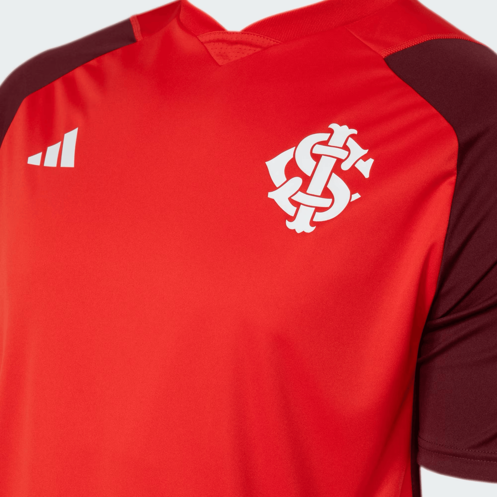Camisa Masculina Treino Atleta Adidas Internacional 2024/25 - detalhe da gola