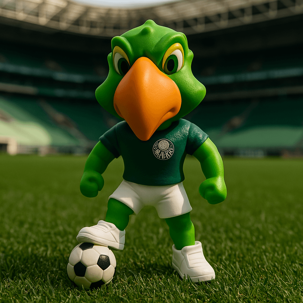 Mascote do Palmeiras - Periquito - detalhe