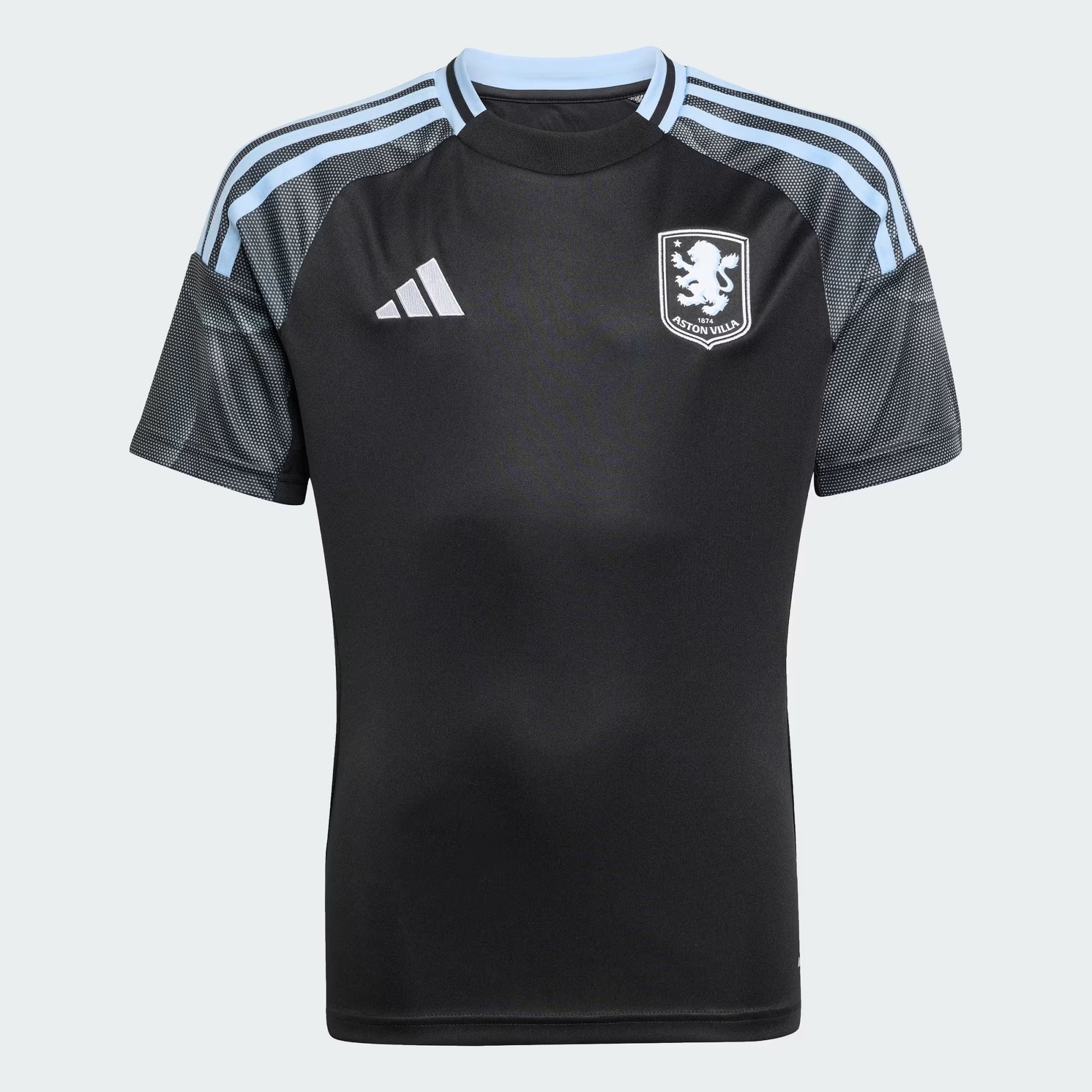 Conjunto Infantil Adidas Aston Villa 2025/26 II - detalhe da gola