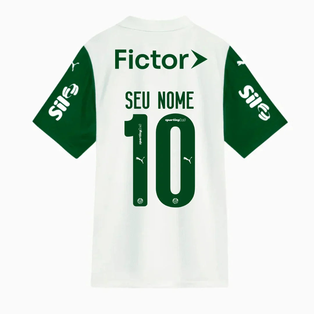 Camisa Puma Palmeiras 2025/26 II Com Patrocínios - vista traseira