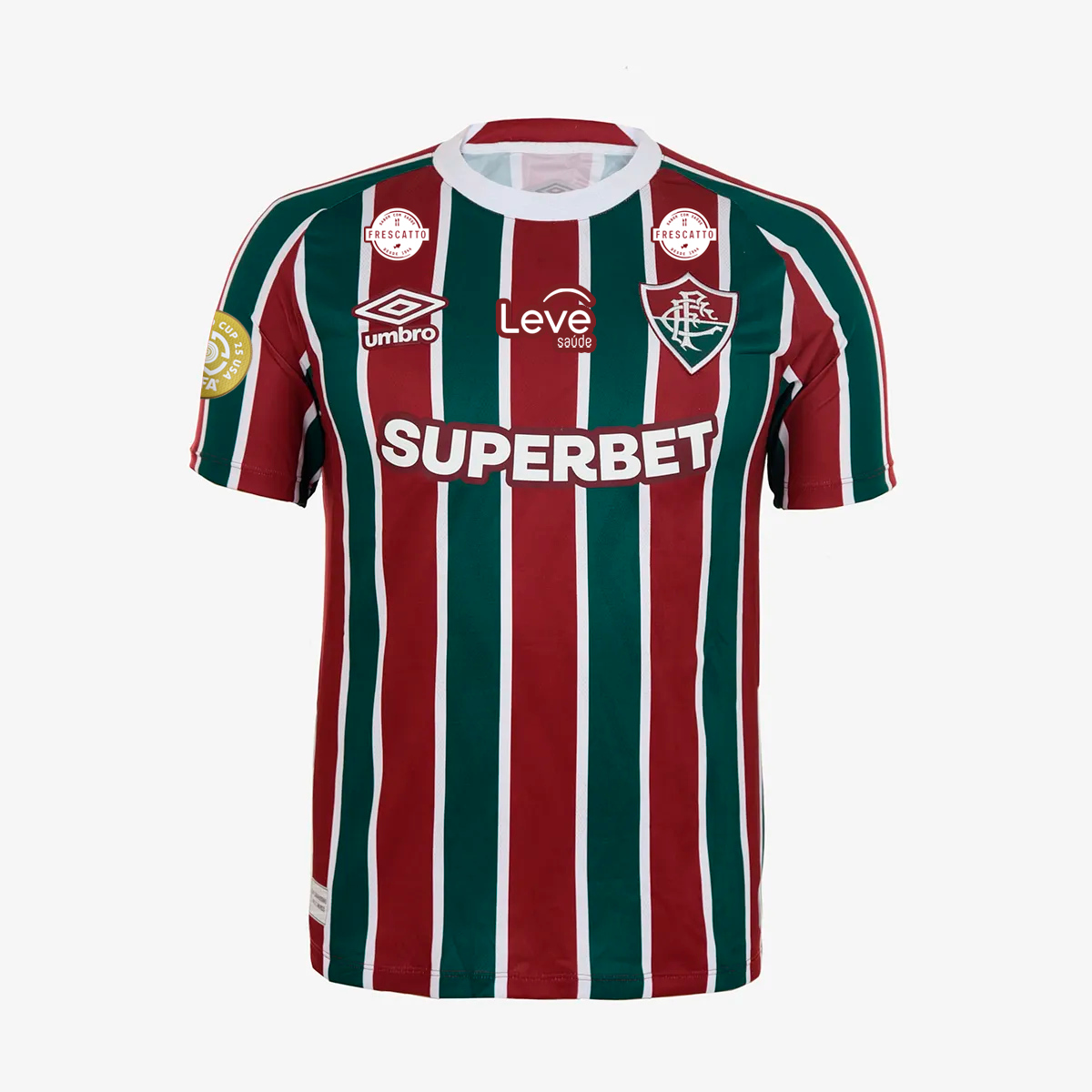 Camisa Umbro Fluminense 2025/26 I Com Patrocinios - detalhe