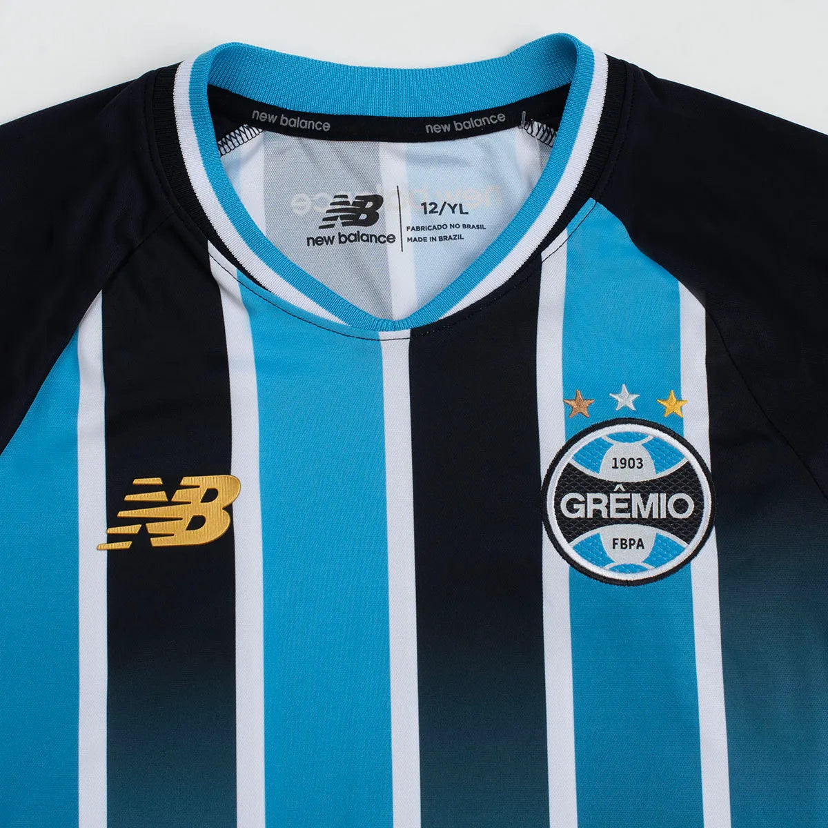 Conjunto Infantil Grêmio 2026/27 I - detalhe da gola