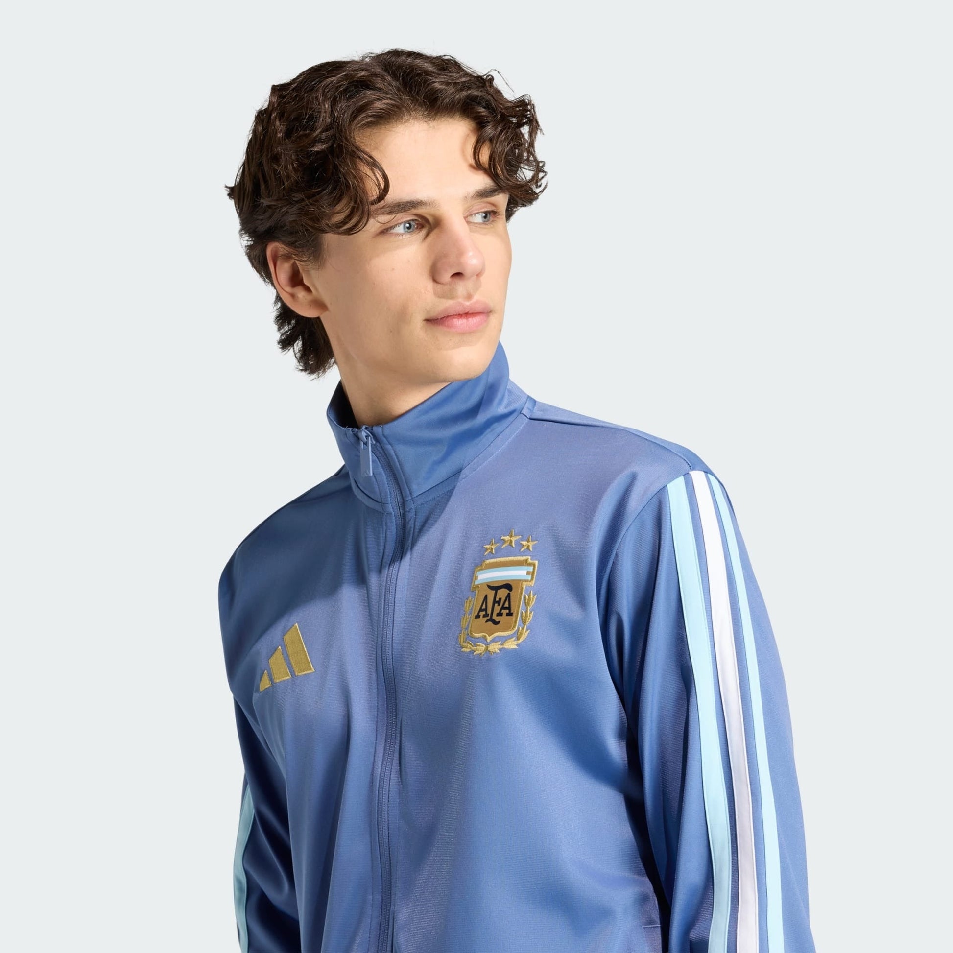 Jaqueta Argentina 2026/27 - detalhe da gola