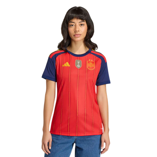 Camisa Espanha 2026/27 I Home Torcedor - Edição Campeões do Mundo - Feminina