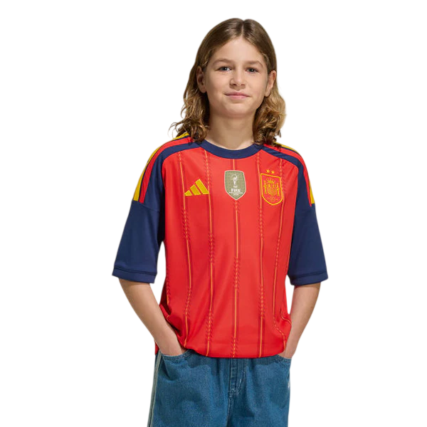 Kit Infantil Espanha 2026/27 I Home Torcedor - Edição Campeões do Mundo