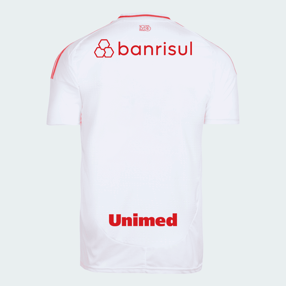 Camisa Adidas Internacional 2025/26 II Com Patrocínios - detalhe da gola