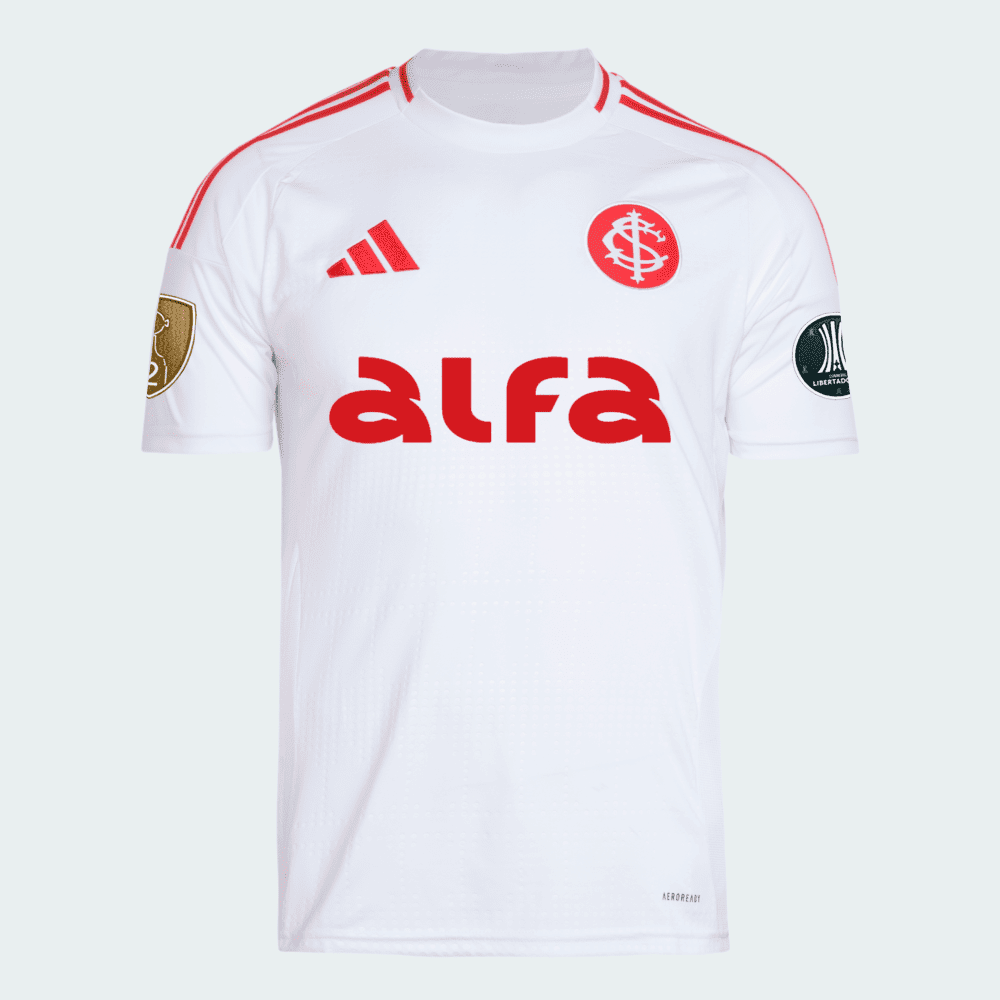 Camisa Adidas Internacional 2025/26 II Com Patrocínios - detalhe