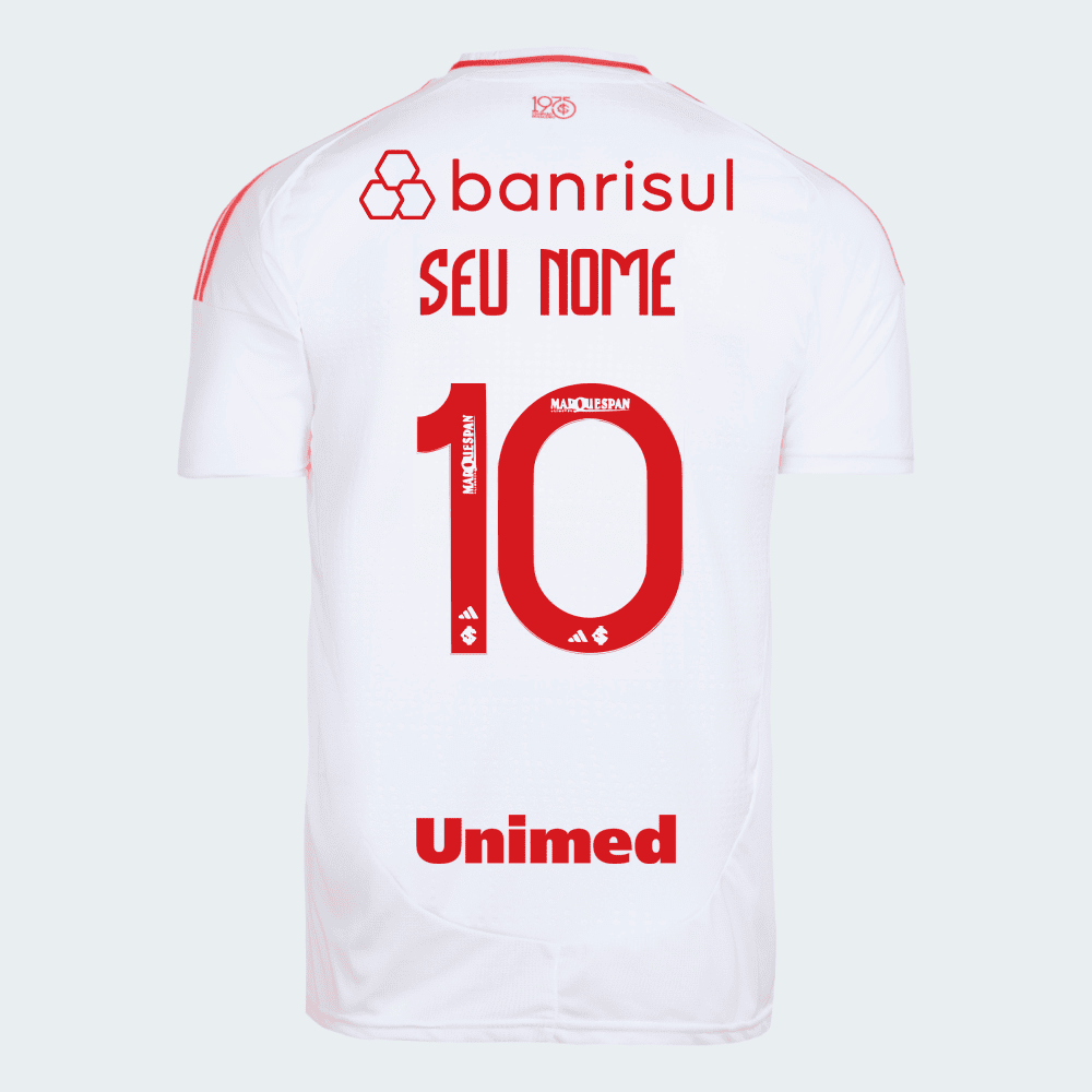 Camisa Adidas Internacional 2025/26 II Com Patrocínios - vista traseira
