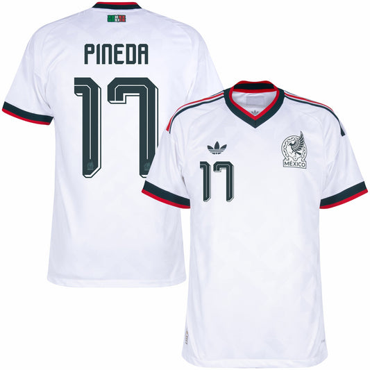 Camisa México Away Copa 2026 - #17 Pineda - Versão Torcedor