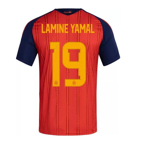 Camisa Espanha Home Copa 2026 - #19 Lamine Yamal - Torcedor
