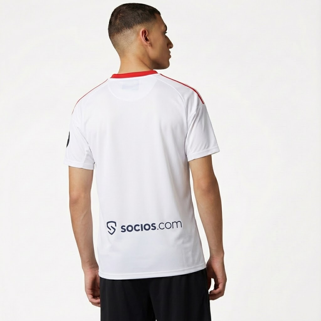 Camisa Sevilla 2025/26 I - vista traseira