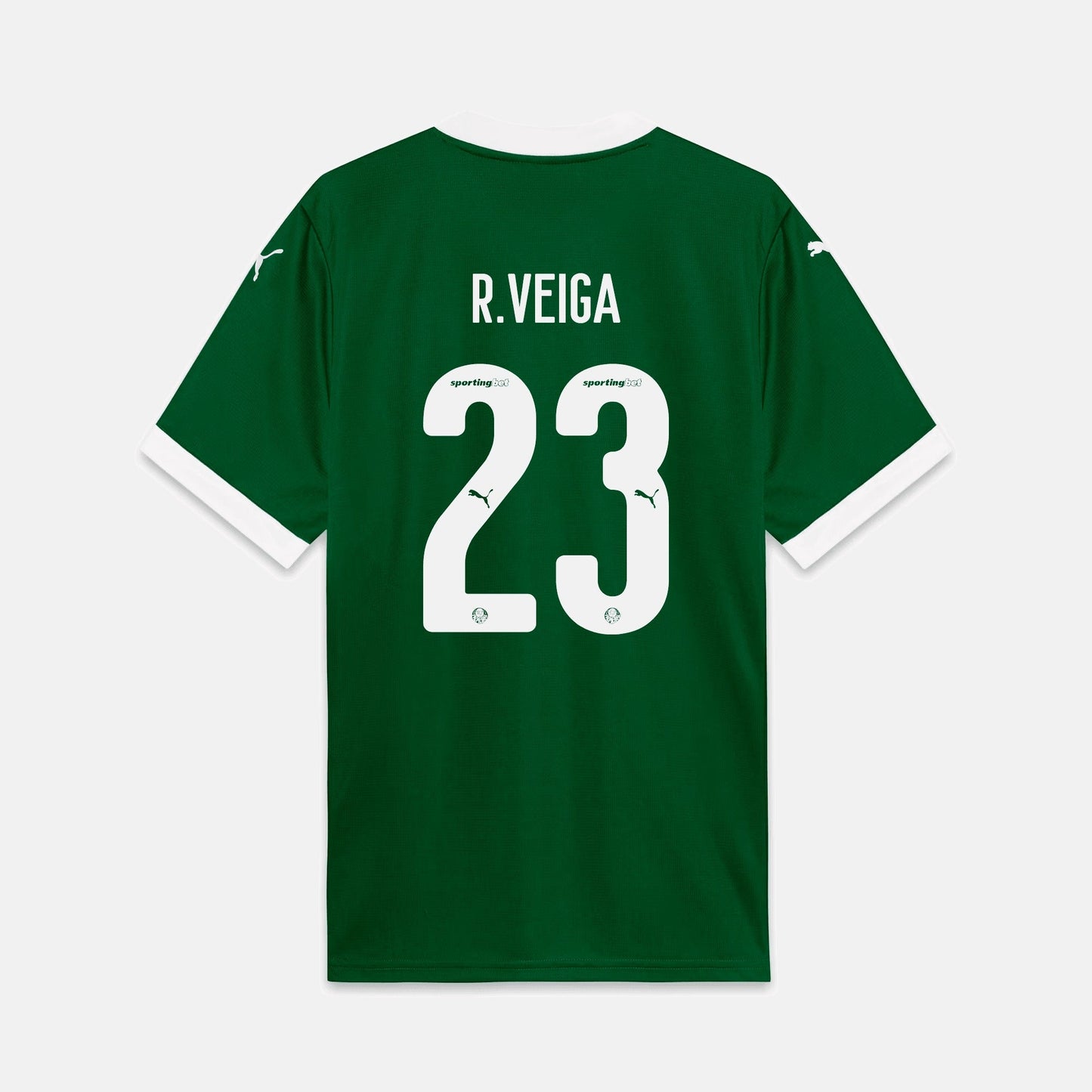 Camisa Puma Palmeiras 2025/26 I - R. Veiga N° 23
