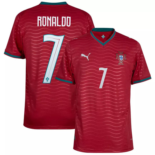 Camisa Portugal Home Copa 2026 - #7 Ronaldo - Torcedor