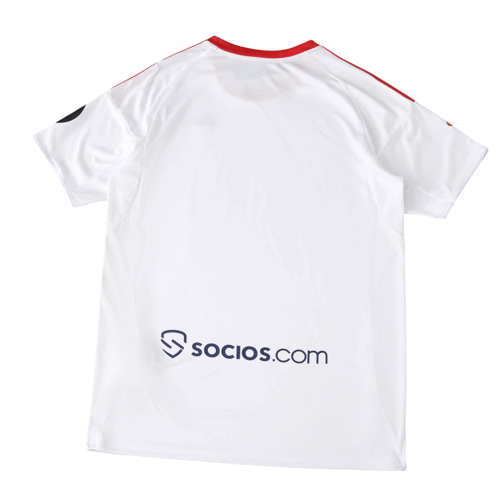 Camisa Sevilla 2025/26 I - detalhe da gola