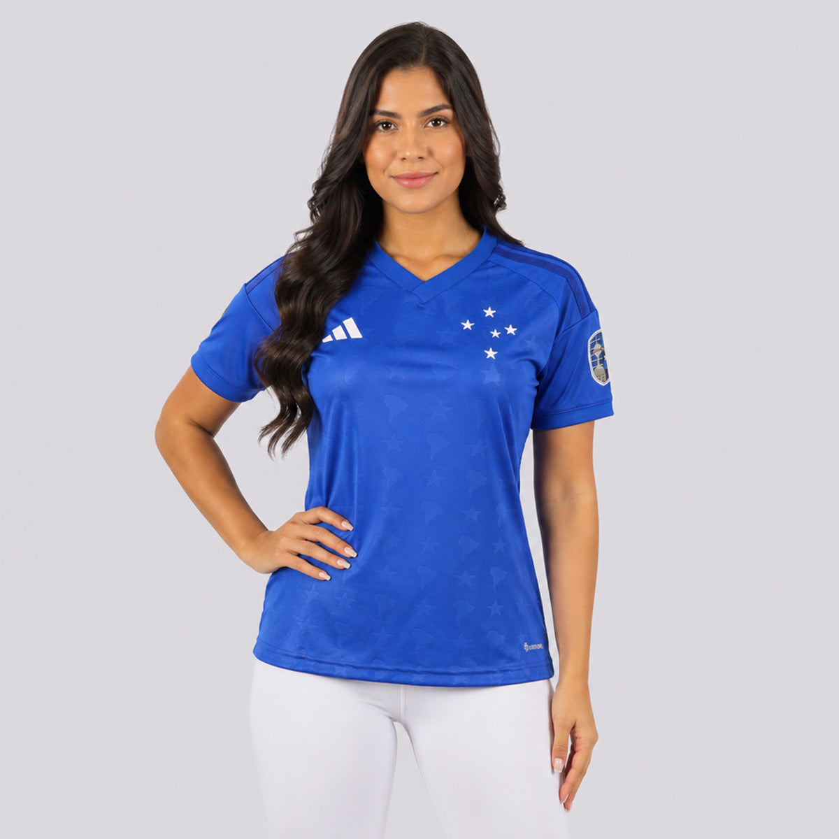Camisa Adidas Cruzeiro I 2026 Feminina Patch Libertadores