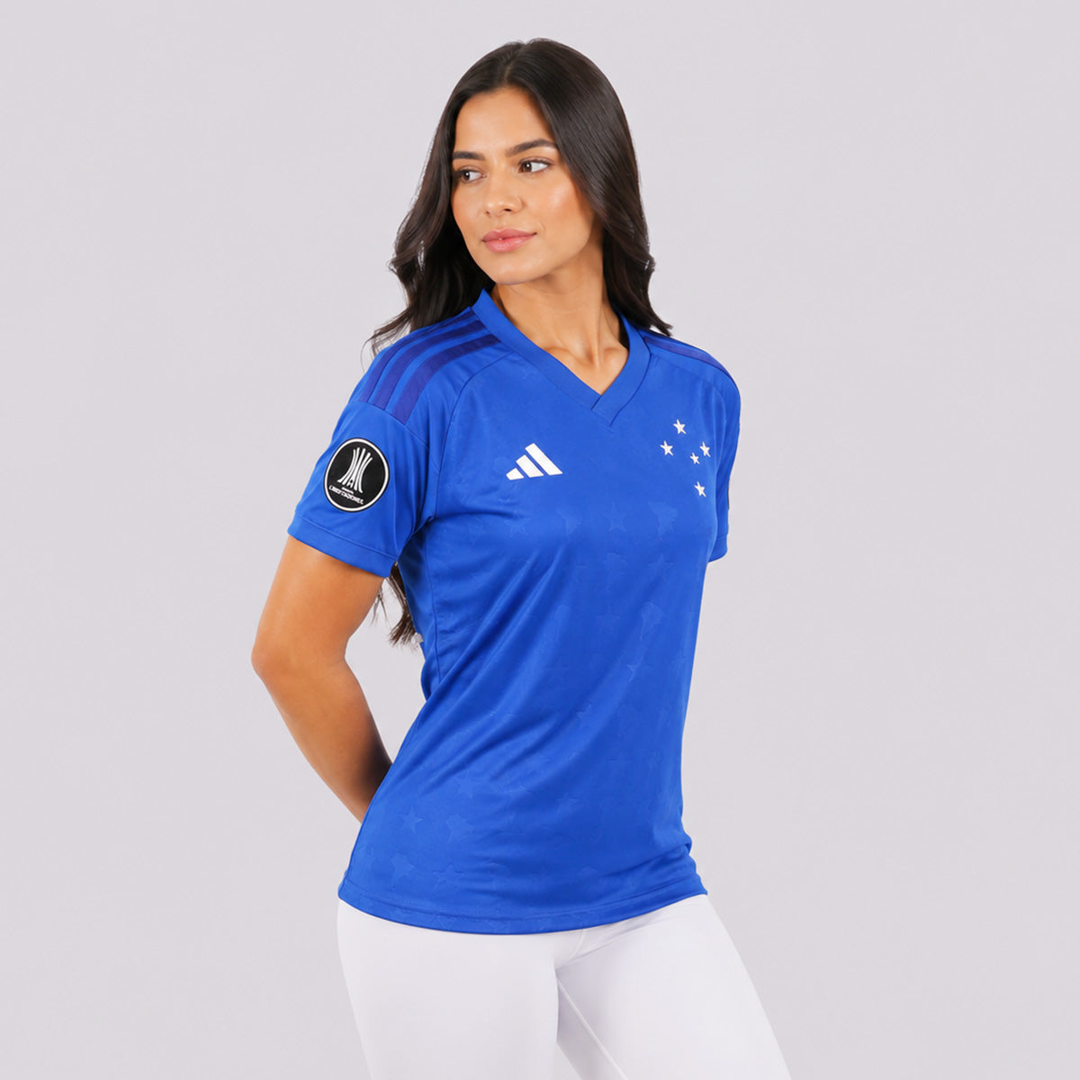 Camisa Adidas Cruzeiro I 2026 Feminina Patch Libertadores