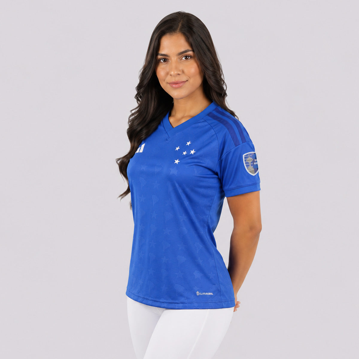 Camisa Adidas Cruzeiro I 2026 Feminina Patch Libertadores
