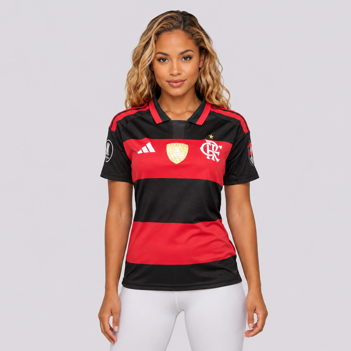 Camisa Adidas Flamengo I 2026 Feminina Patch Libertadores