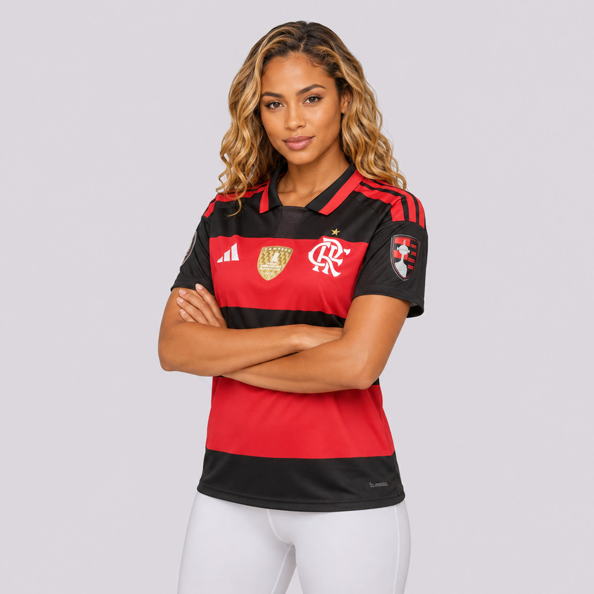 Camisa Adidas Flamengo I 2026 Feminina Patch Libertadores