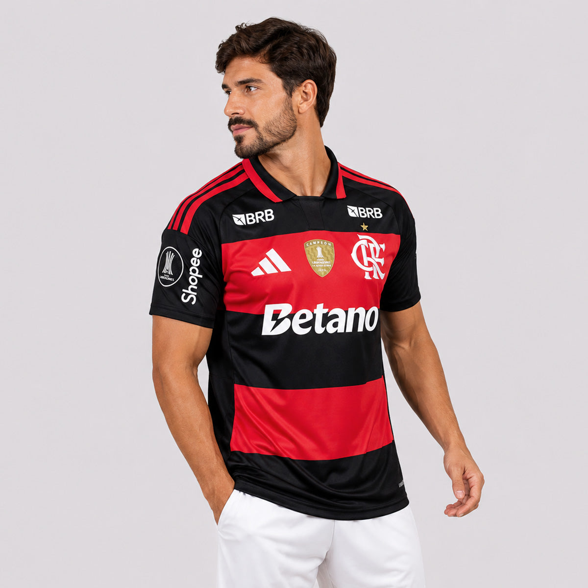 Camisa Adidas Flamengo I 2026 Patch Libertadores