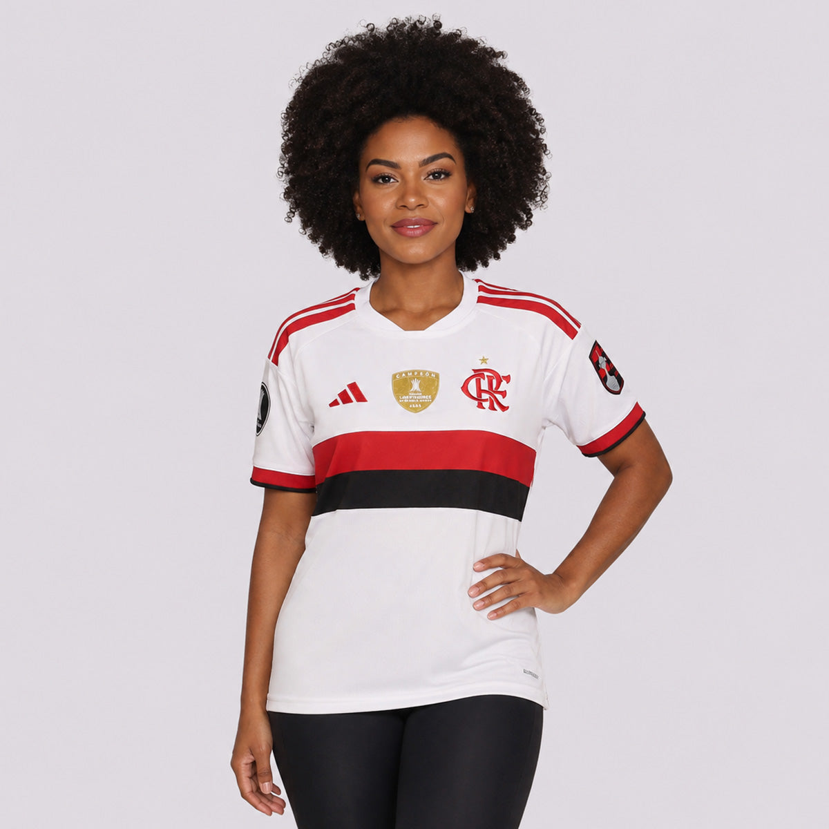 Camisa Adidas Flamengo II 2026 Feminina Patch Libertadores
