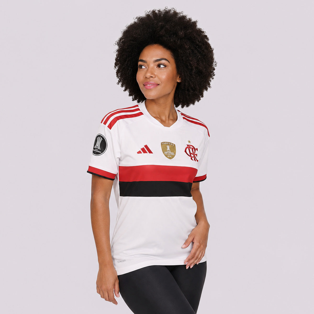 Camisa Adidas Flamengo II 2026 Feminina Patch Libertadores