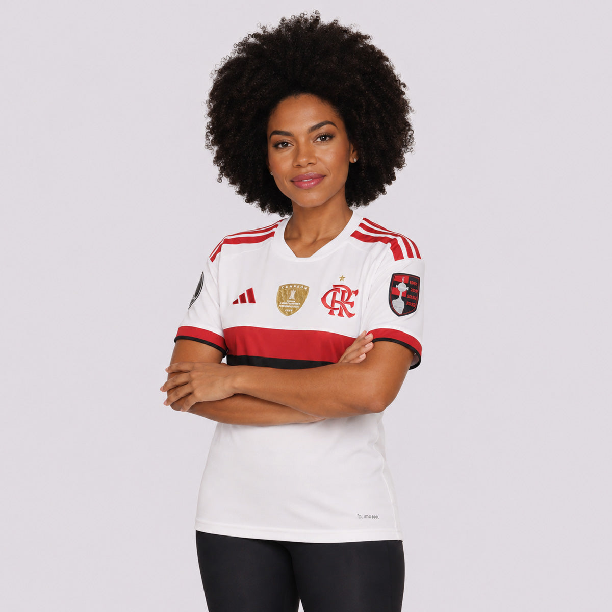 Camisa Adidas Flamengo II 2026 Feminina Patch Libertadores