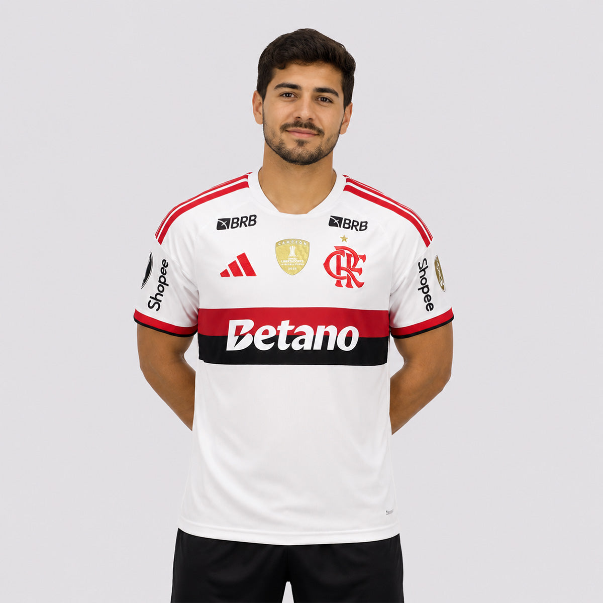 Camisa Adidas Flamengo II 2026 Patch Campeão Libertadores 2025