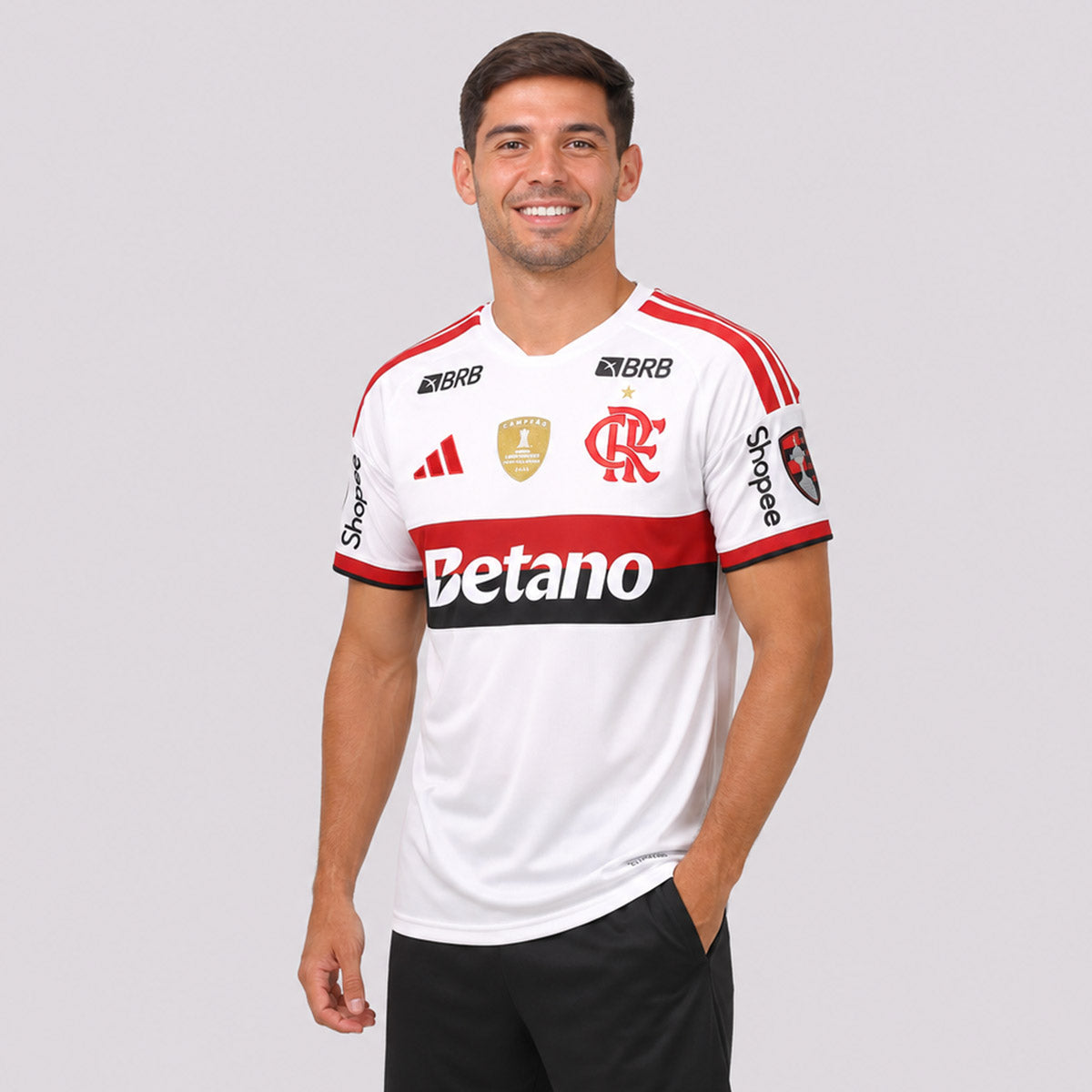Camisa Adidas Flamengo II 2026 Patch Libertadores