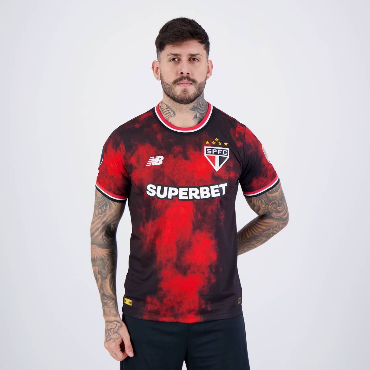 Camisa New Balance São Paulo III 2024 Patch Libertadores