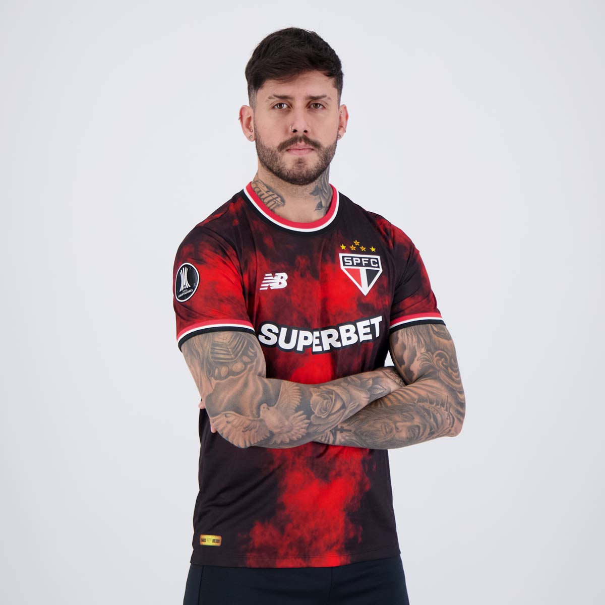 Camisa New Balance São Paulo III 2024 Patch Libertadores