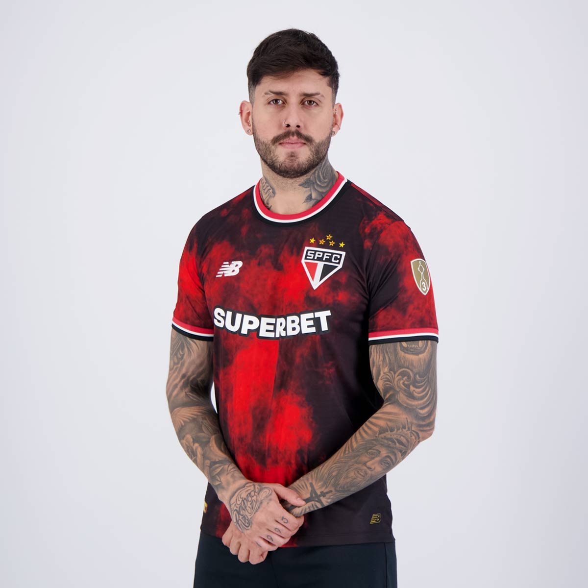 Camisa New Balance São Paulo III 2024 Patch Libertadores