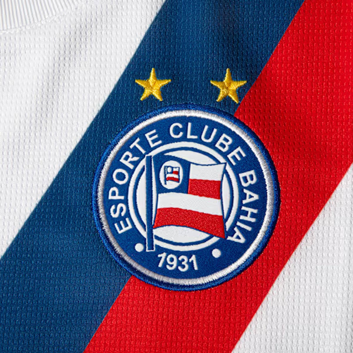 Camisa Bahia Home 26/27 Feminina - Branca e Azul