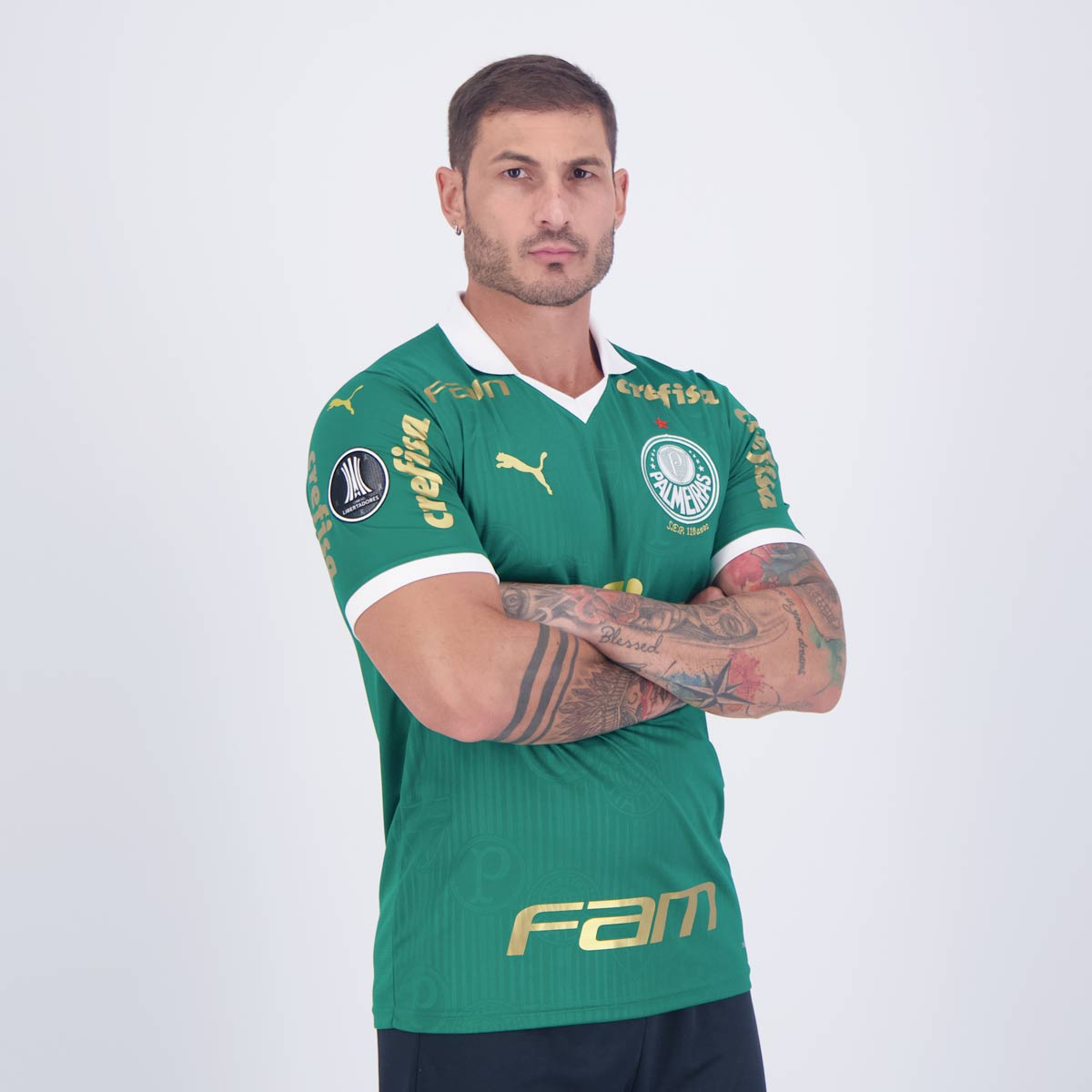 Camisa Puma Palmeiras I 2024 Patch Libertadores