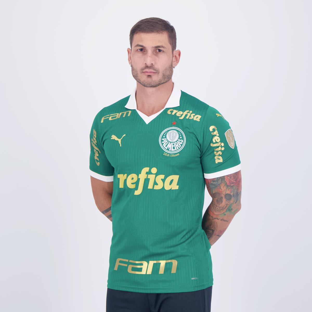 Camisa Puma Palmeiras I 2024 Patch Libertadores