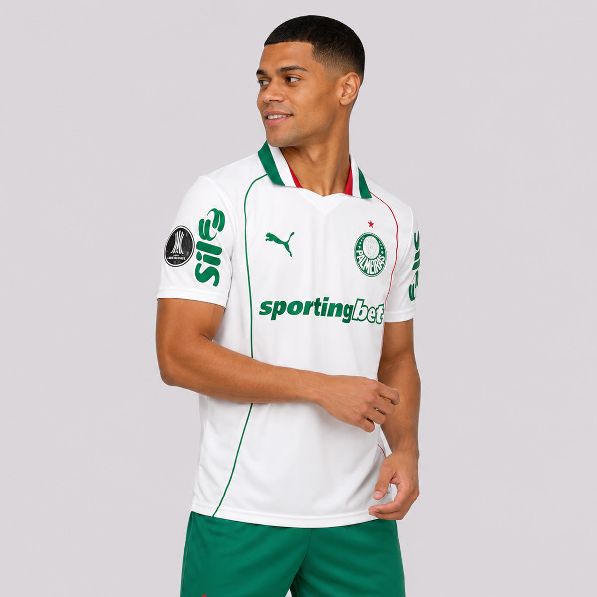 Camisa Puma Palmeiras II 2026 Estádio Patch Libertadores