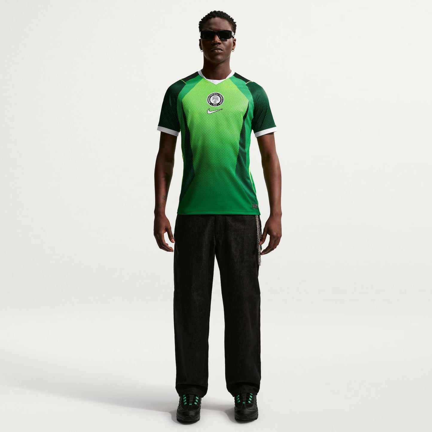 Camisa Nigéria 2026/27 I - detalhe da manga