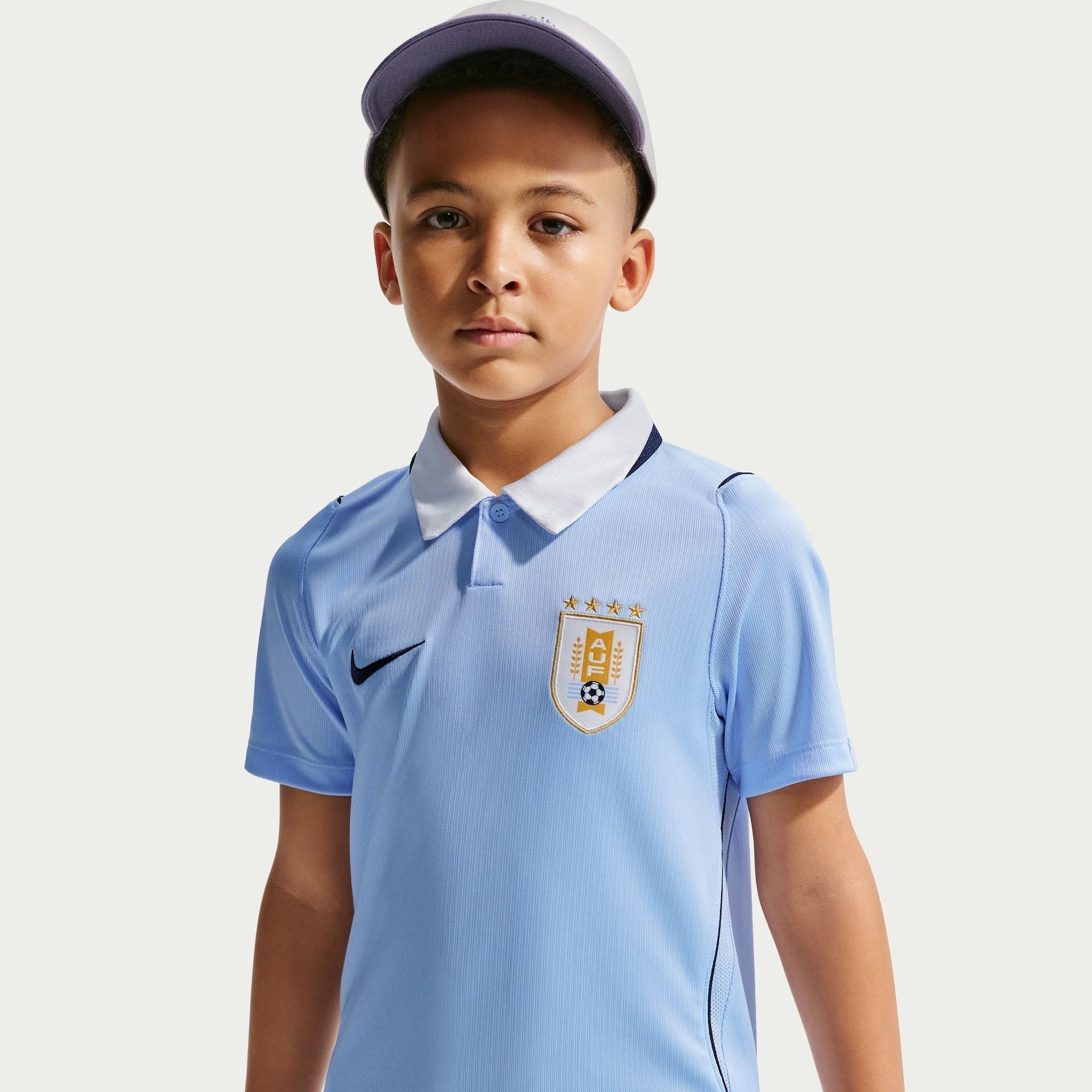 Conjunto Infantil Uruguai 2026/27 I Kit - vista traseira