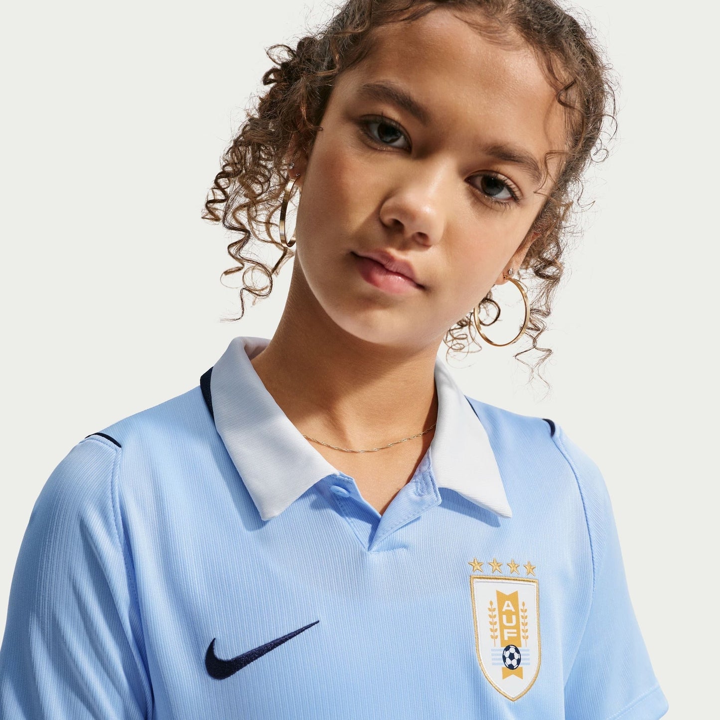 Conjunto Infantil Uruguai 2026/27 I Kit - detalhe