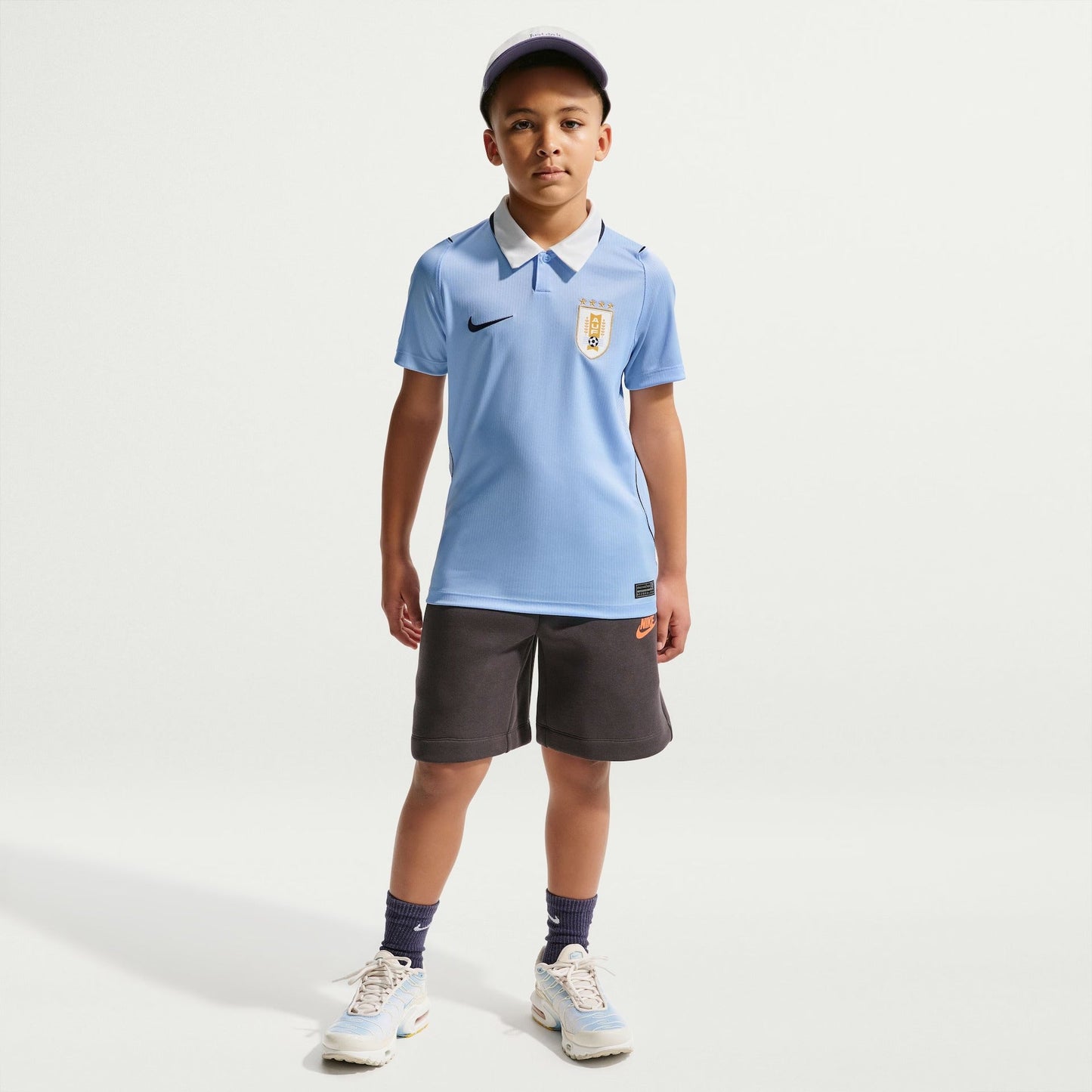 Conjunto Infantil Uruguai 2026/27 I Kit - detalhe