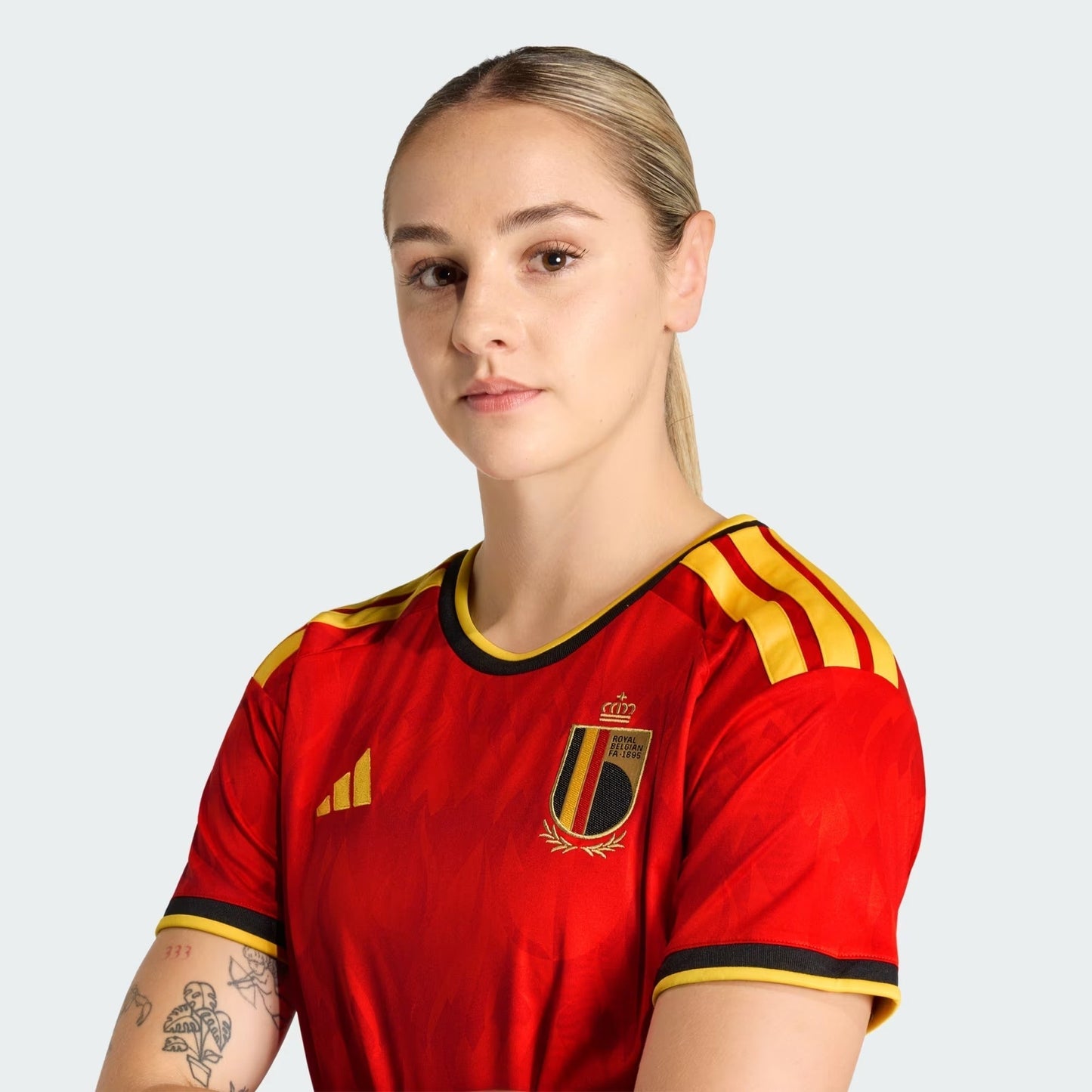 Camisa Feminina Bélgica 2026/27 I - etiqueta