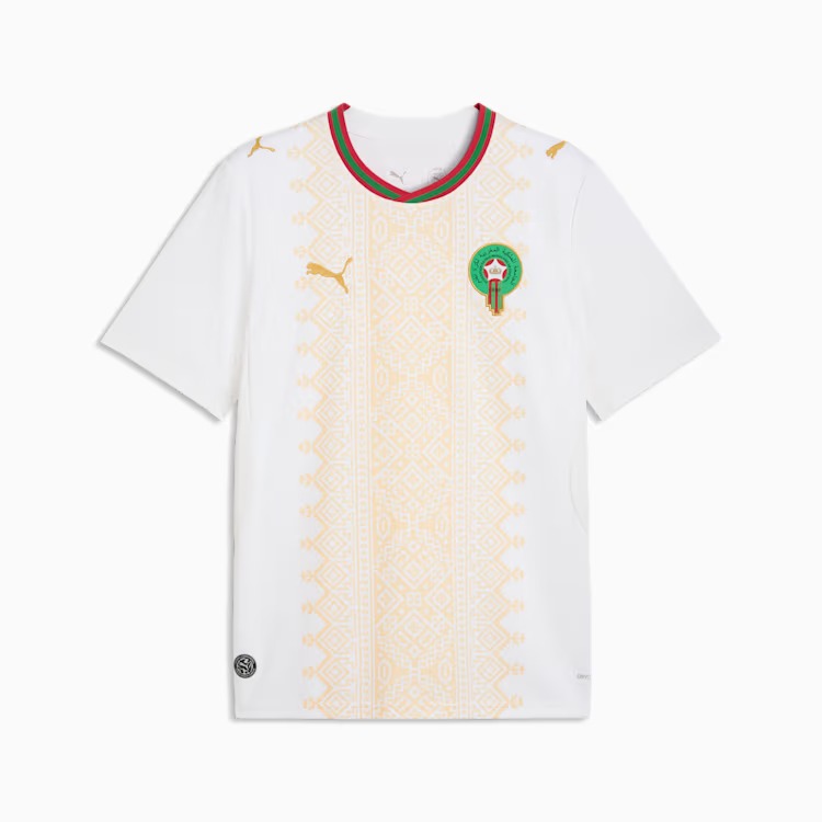 Camisa Marrocos 2026/27 II - detalhe da gola